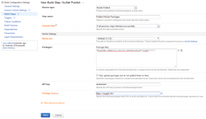 Publish Nuget Packages Step