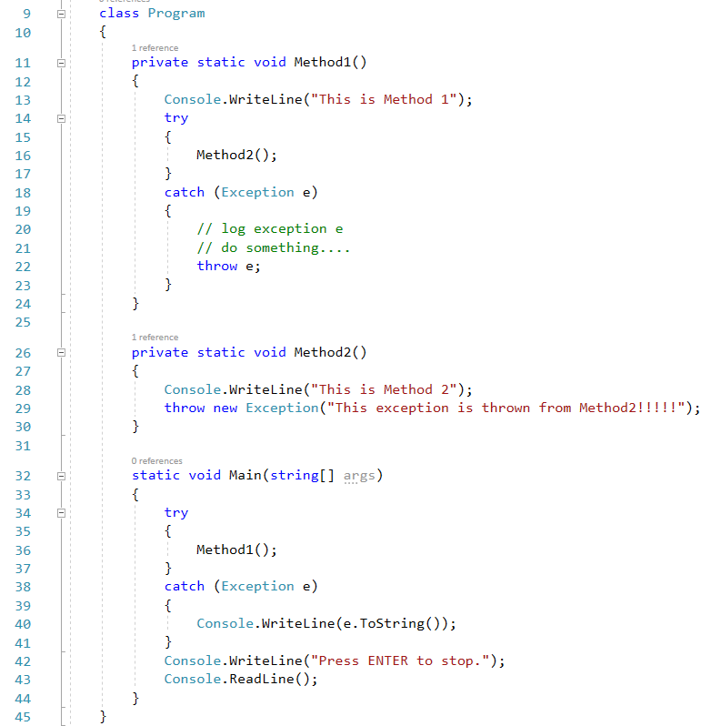 C# throw vs throw exception –